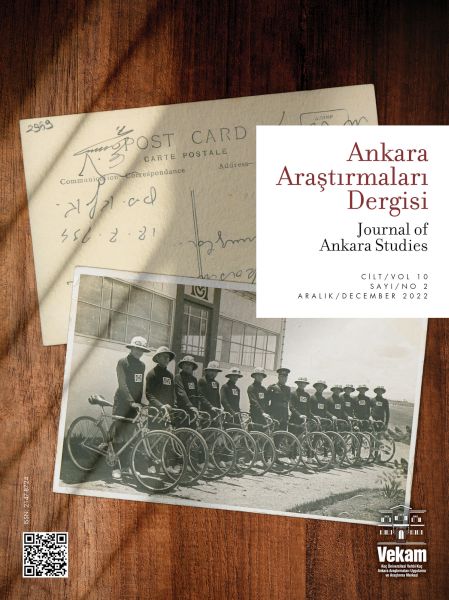 Ankara Araştırmaları Dergisi Sayı 2  Cilt10 Aralık 2022