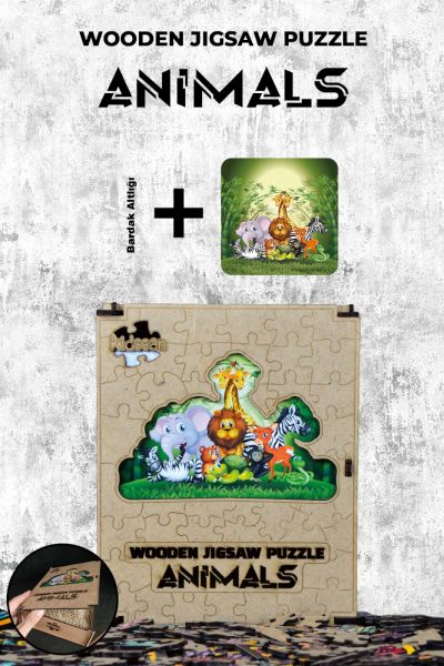 Ahşap Puzzle  Animals 87 parça