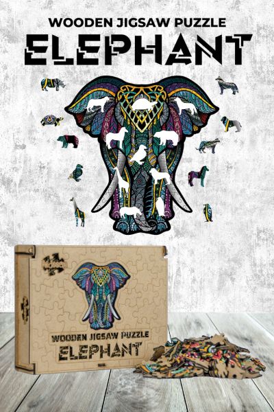 Ahşap Puzzle  Elephant 159 parça