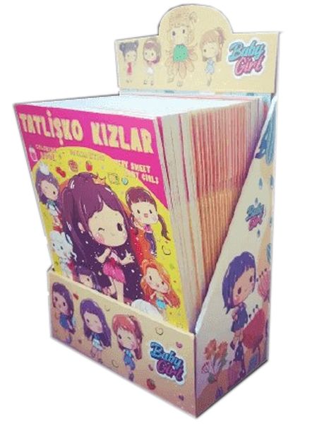 Tatlişko Kızlar  Çiçek Kızlar Boyama Kitabı Standı 20+20