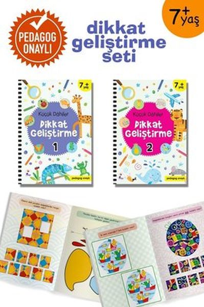 Küçük Dahiler Dikkat Geliştirme Seti  7+ Yaş2 Kitap Takım