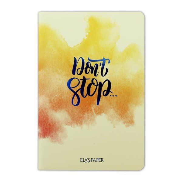 Watercolor Don’t Stop  Defter