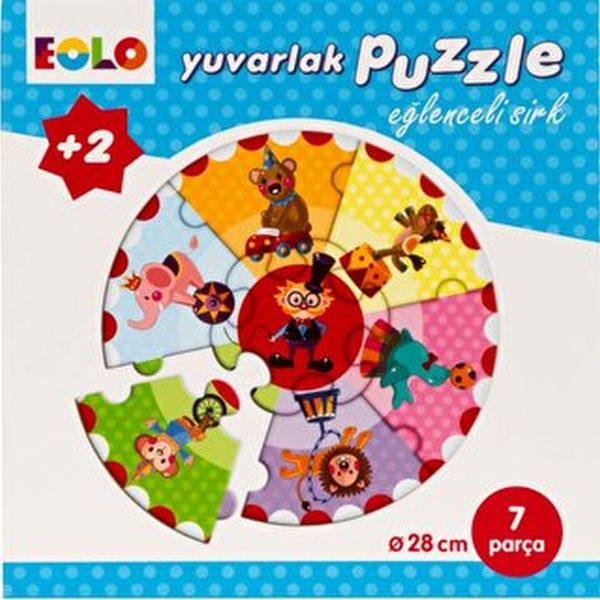 Yuvarlak PuzzleEğlenceli Sirk