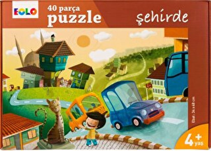 Yer Puzzle40 Parça Puzzle  Şehirde
