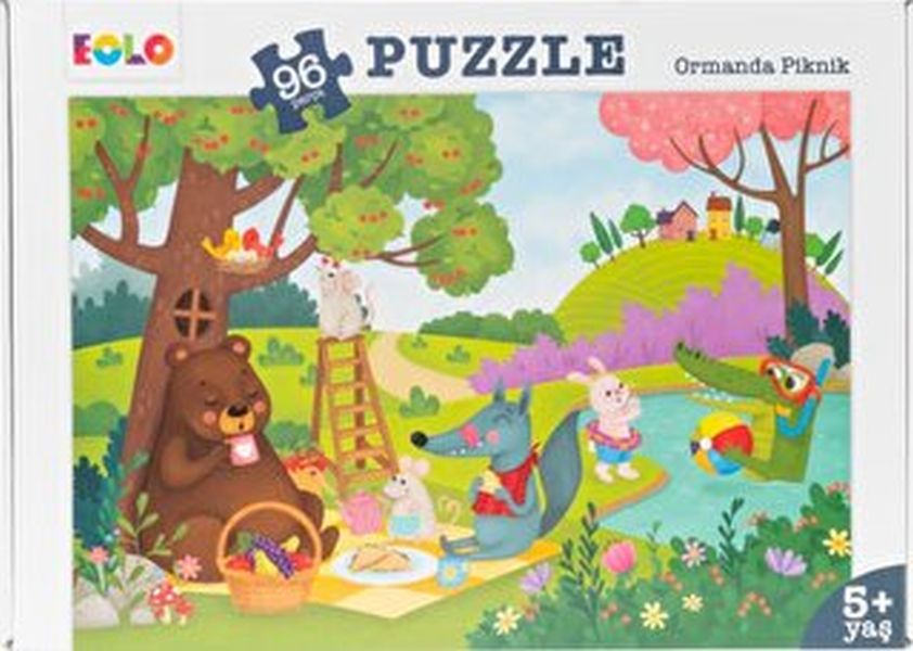 Yer Puzzle96 Parça Puzzle  Ormanda Piknik