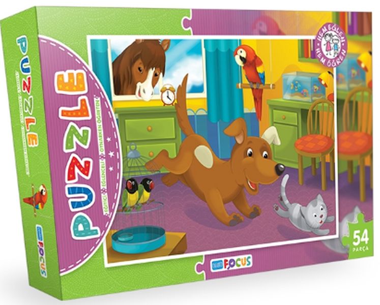 Blue Focus BF078  Puzzle Kutulu 54 Parça