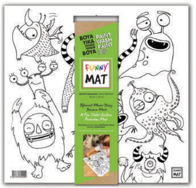 Funny Mat  Sevimli Canavarlar 40x40cm