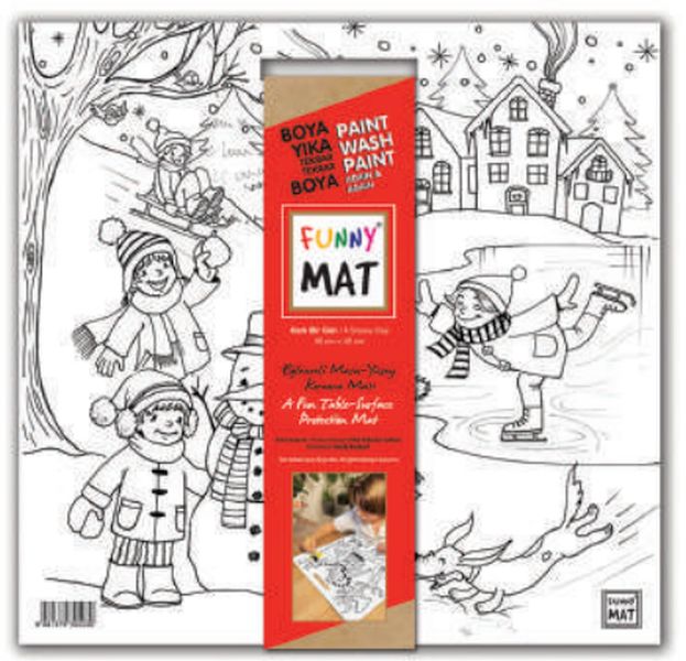 Funny Mat  Karlı Bir Gün 40x40cm