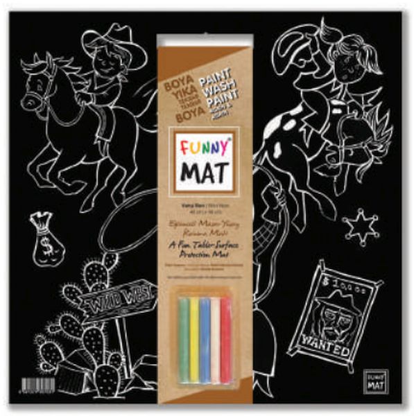 Funny Mat  Vahşi Batı 40x40cm
