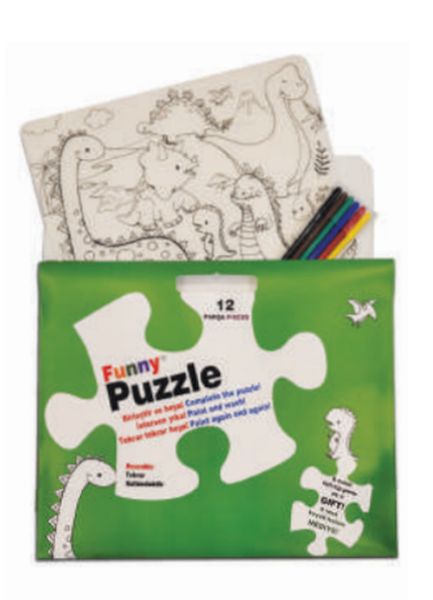 Funny Mat Puzzle  Dinozor Çağı 30x40cm