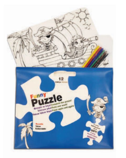 Funny Mat Puzzle  Korsan Adası 30x40cm