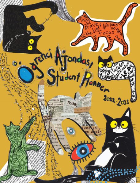 20222023 Öğrenci Ajandası School Cats 16x21cm