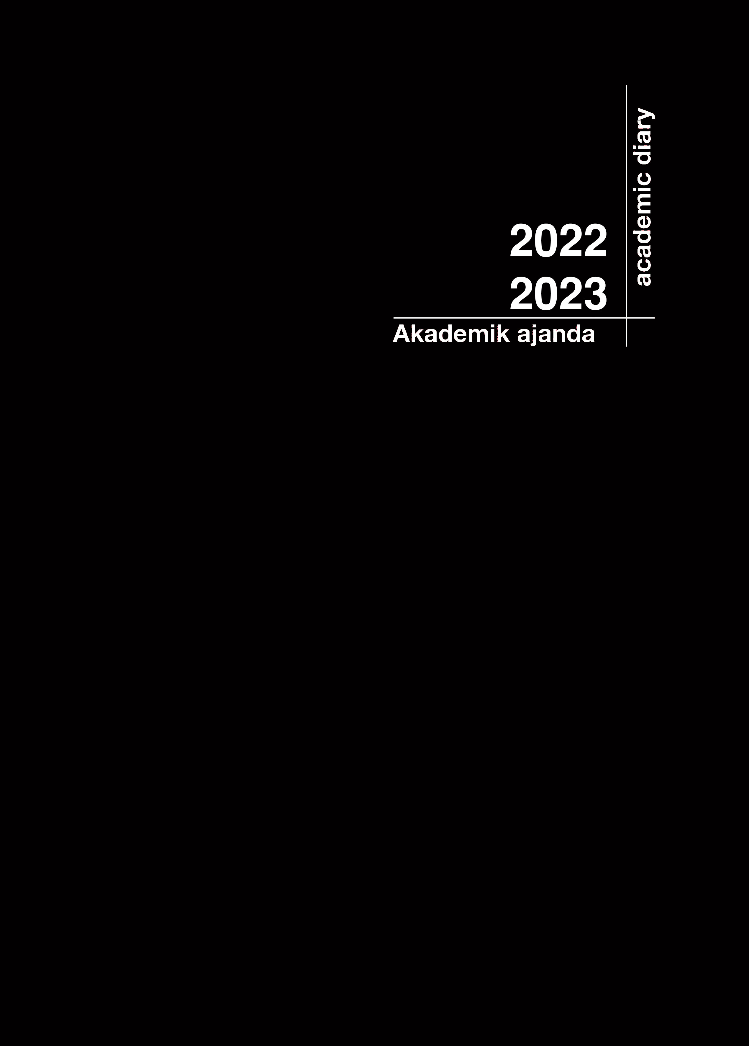 20222023 Akademik Ajanda  21X29 Siyah