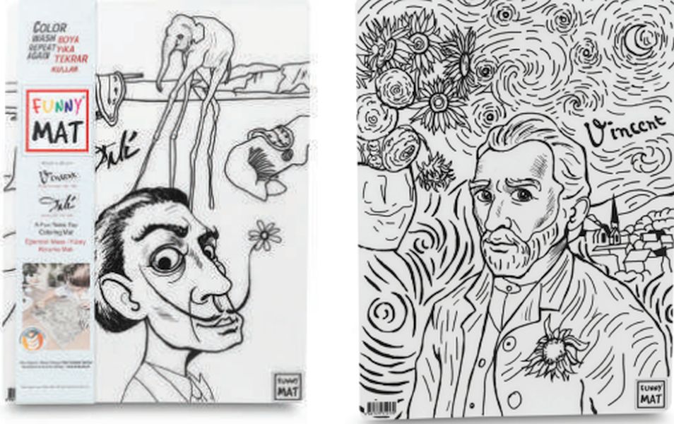 Funny Mat  Vıncent Van Gogh Ve Salvador Dalı 25 X 35 Cm