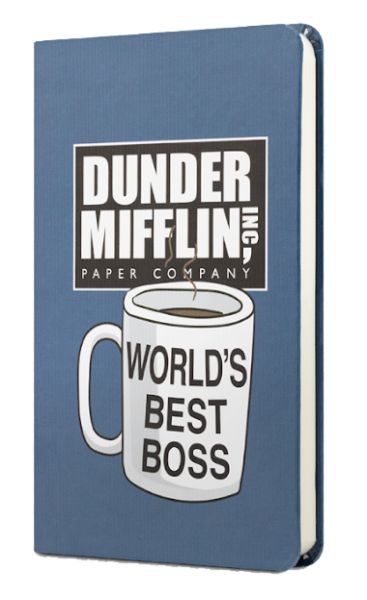 The Office Sert Kapak Mini Defter Worlds Best Boss KMavi