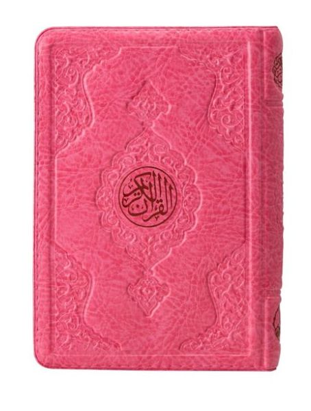 2 Renkli Pembe Hafız Boy KuranI Kerim Kılıflı 2 Renkli Kuranı Kerimler