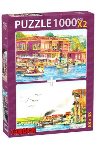 Çengelköy + Kuzguncuk Sahili  2x1000 Parça Puzzle 40153