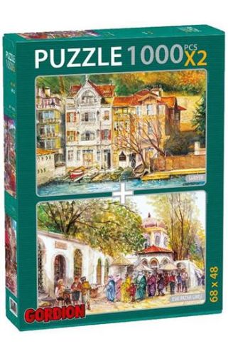 Sarıyer + Eski Pazar Girişi  2x1000 Parça Puzzle 40154