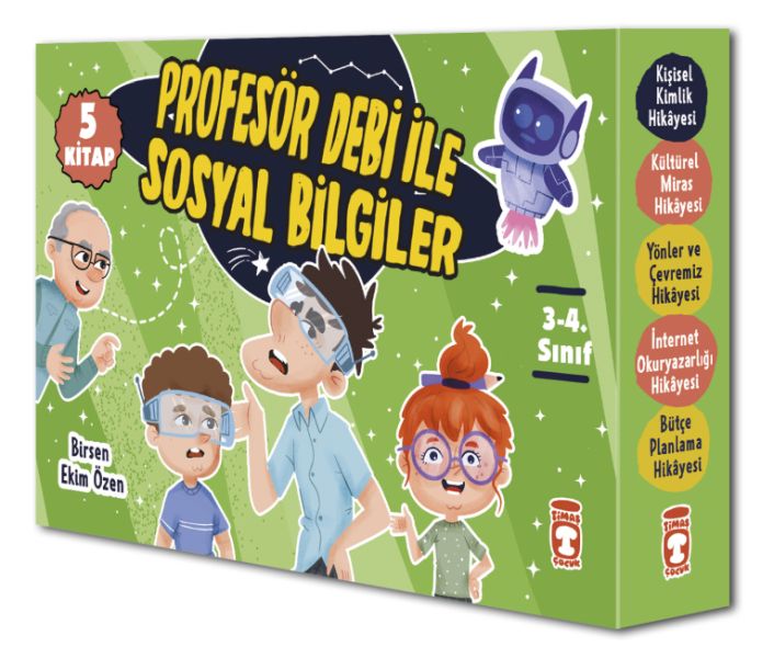 Profesör Debi İle Sosyal Bilgiler Seti 5 Kitap