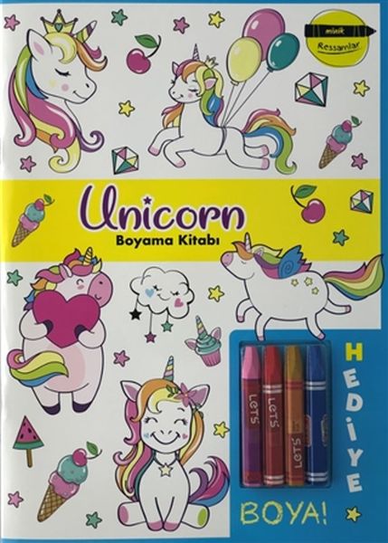 Unicorn Boyama Kitabı  Minik Ressamlar