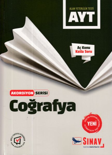 Sınav AYT Coğrafya Akordiyon Serisi Yeni