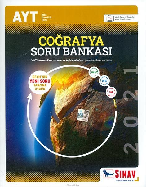 Sınav AYT Coğrafya Soru Bankası 2021 Yeni