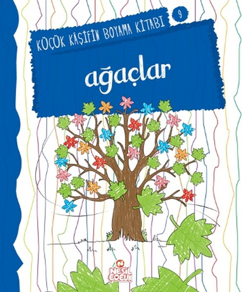 Küçük Kaşifin Boyama Kitabı Serisi 09  Ağaçlar