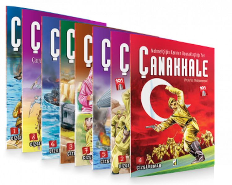 Mehmetçiğin Kanının Bayraklaştığı Yer Çanakkale  8 Kitap Takım