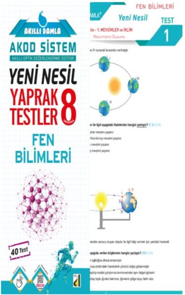 Akıllı Damla Fen Bilimleri Yeni Nesil Yaprak Testler8 Sınıf