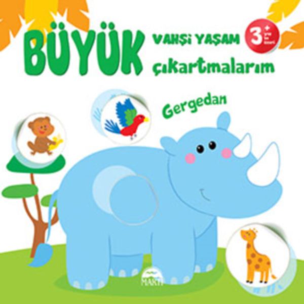 Büyük Vahşi Yaşam Çıkartmalarım  Gergedan