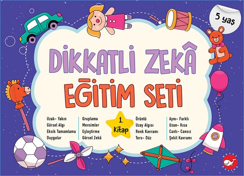 Dikkatli Zeka Eğitim Seti  1 Kitap 5 Yaş