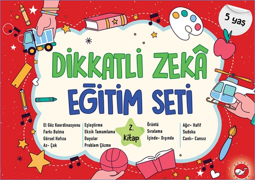 Dikkatli Zeka Eğitim Seti  2 Kitap 5 Yaş