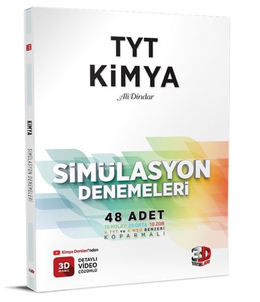 3D Yayınları TYT Kimya 48 Simülasyon Denemesi