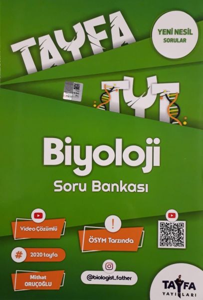 Tayfa TYT Biyoloji Soru Bankası Yeni