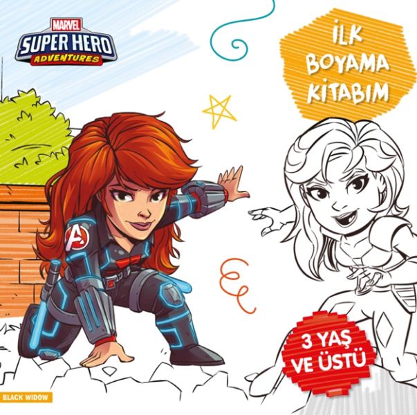 İlk Boyama Kitabım Black Widow  Marvel Super Hero Adventures
