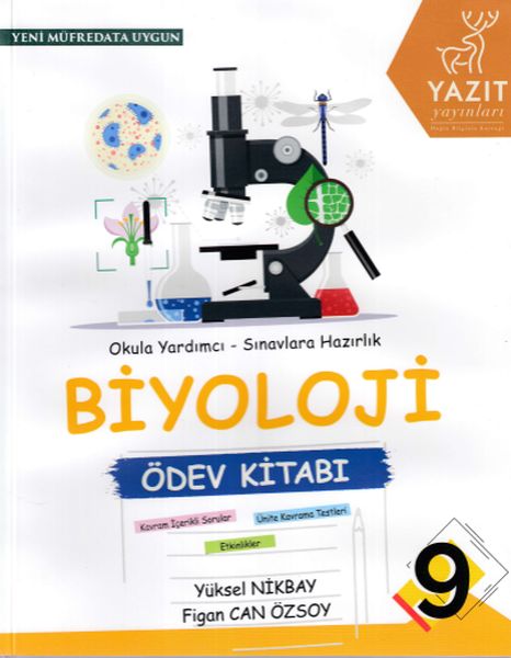 Yazıt 9 Sınıf Biyoloji Ödev Kitabı
