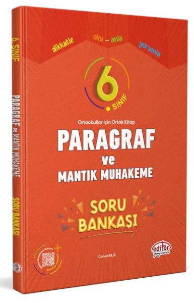 Editör 6 Sınıf Paragraf ve Mantık Muhakeme Soru Bankası