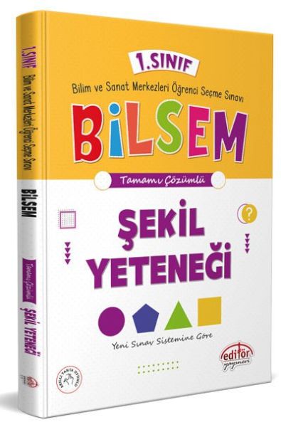 Editör 1 Sınıf Bilsem Hazırlık Şekil Yeteneği Tamamı Çözümlü