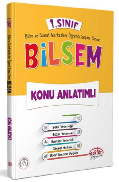 Editör Yayınları 1 Sınıf Bilsem Konu Anlatımlı