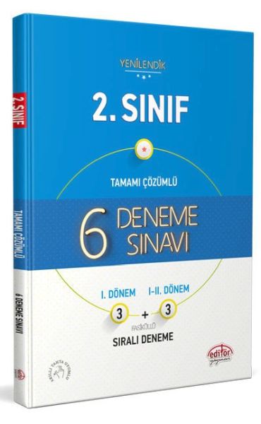 Editör 2 Sınıf Tamamı Çözümlü 6 Deneme Sınavı Fasiküllü