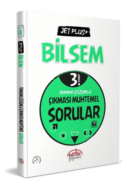 Editör 3 Sınıf Bilsem Jet Plus+ Tamamı Çözümlü Çıkması Muhtemel Sorular