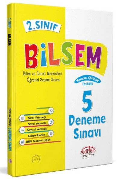 Editör 2 Sınıf Bilsem Çözümlü 5 Deneme Sınavı