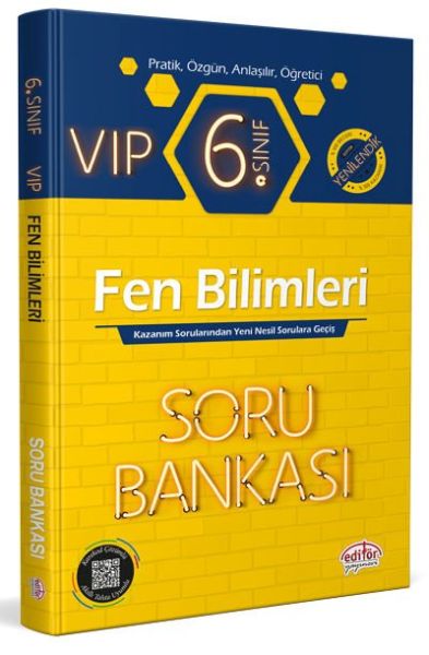 Editör 6 Sınıf VIP Fen Bilimleri Soru Bankası