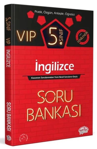 5 Sınıf VIP İngilizce Soru Bankası