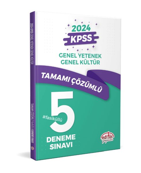 Editör Kpss Genel Yetenek  Genel Kültür Tamamı Çözümlü 5 Fasikül Deneme