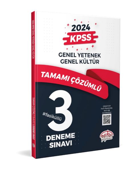 Editör Kpss Genel Yetenek  Genel Kültür Tamamı Çözümlü 3 Fasikül Deneme
