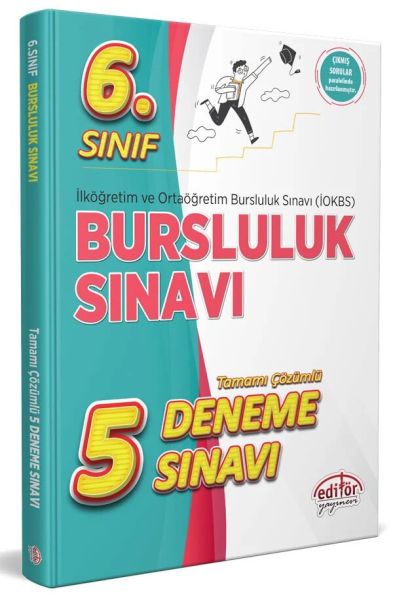 Editör 6Sınıf İokbs Bursluluk Sınavı Tamamı Çözümlü 5 Deneme Sınavı