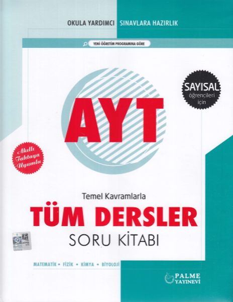 Palme AYT Sayısal Temel Kavramlarla Tüm Dersler Soru Kitabı
