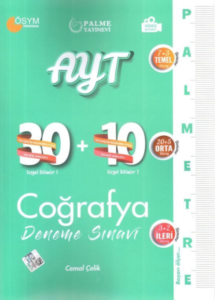 Palme 2022 AYT Coğrafya Palmetre 30+10 Deneme Sınavı Video Çözümlü