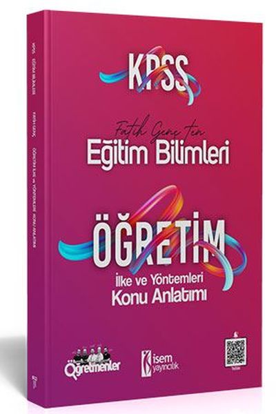 İsem 2021 KPSS Eğitim Bilimleri Öğretim İlke ve Yöntemleri Konu Anlatımı Yeni